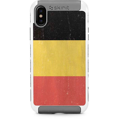 Belgium Flag Distressed iPhone Cases